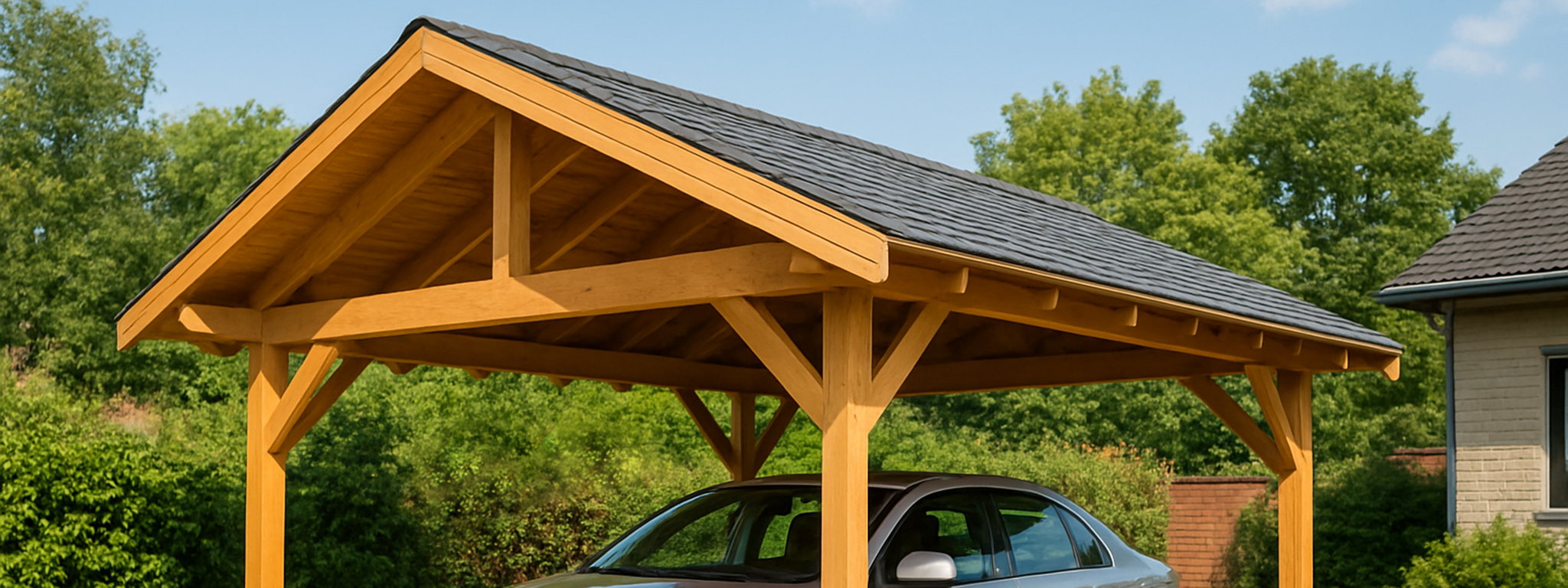 Ein Beispielfoto eines Carports.