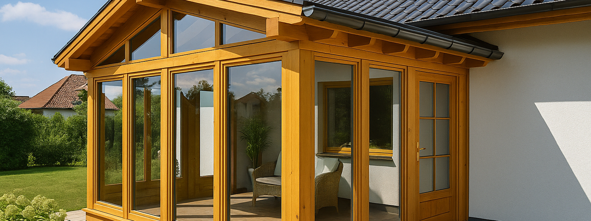 Ein Symbolfoto für einen Wintergarten.